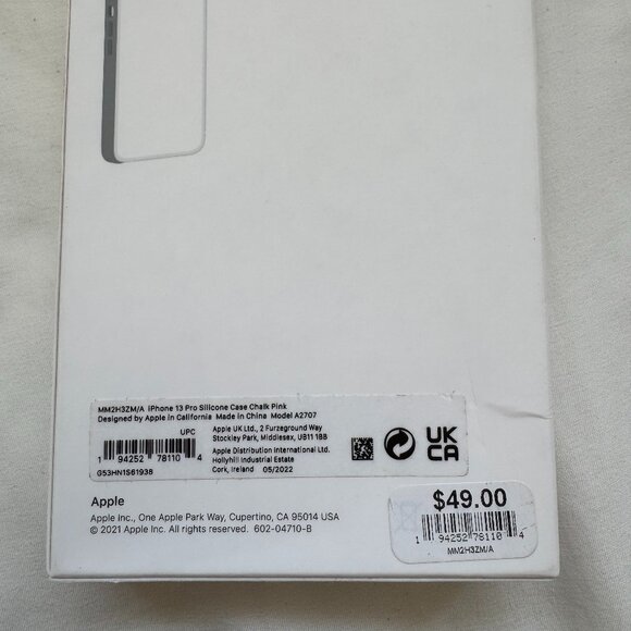 NWT, Apple iPhone 13 Pro Silicone Case with MagSafe - Chalk Pink / Light Pink - Picture 11 of 11